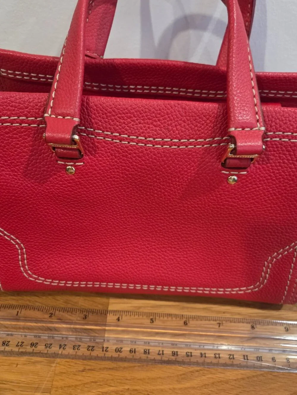 Marc Jacobs Mini Cruiser Satchel Red Leather Crossbody